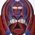 MASTERMIND - acrylic paint on canvas 85 x 105 cm.